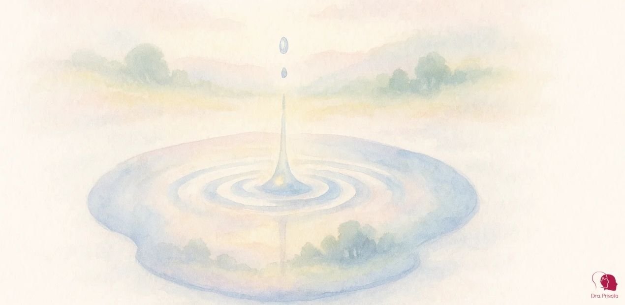 reflexão em um lago