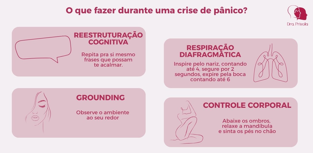 Saiba o que você deve fazer para se acalmar durante uma crise de pânico