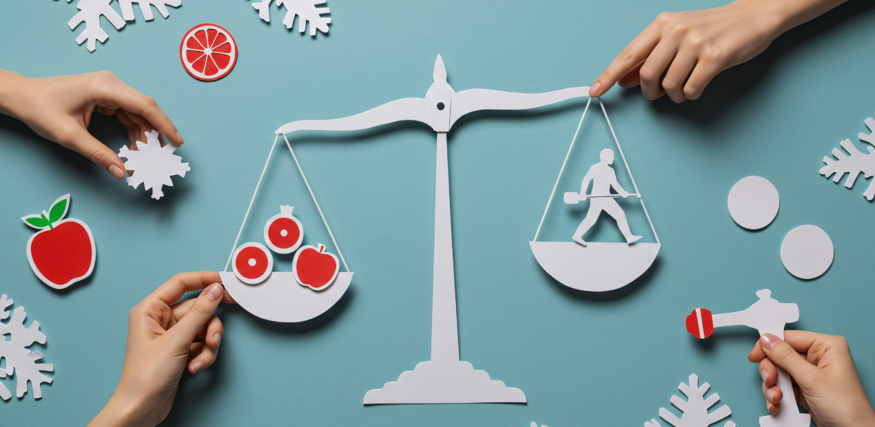 Ilustração simbólica representando o equilíbrio entre escolhas pessoais e bem-estar psicológico no lar